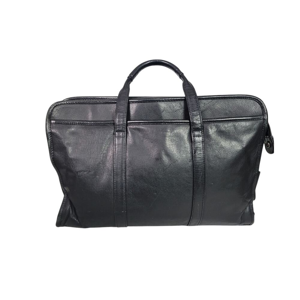 Vintage Wilsons Leather Briefcase Black Bag Laptop Commuter Documents Messenger